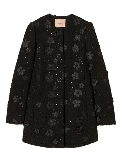 Twinset Coat In Black