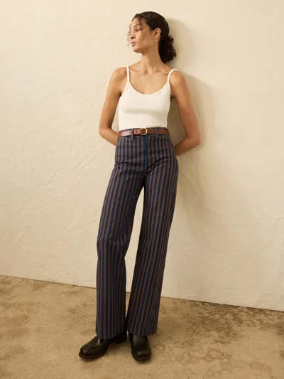 Faherty Twill Tide Slim Straight Pants In Multi