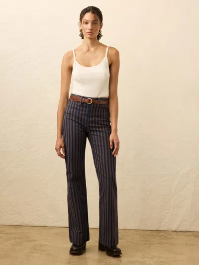 Faherty Twill Tide Slim Straight Pants In Multi