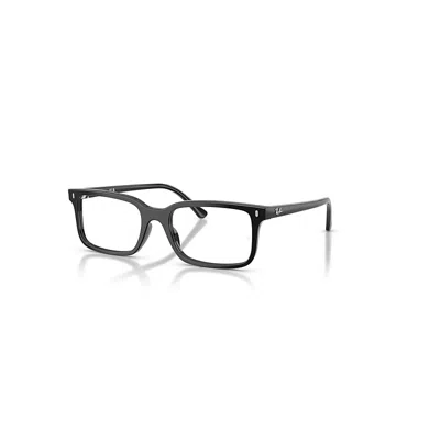 Ray Ban Eyeglasses Unisex Rb5445 Optics - Black Frame Clear Lenses Polarized 54-19 In Black