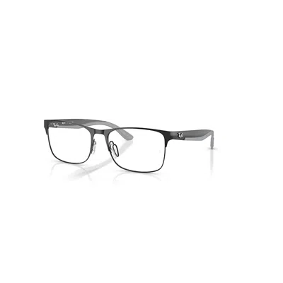 Ray Ban Eyeglasses Unisex Rb7550 Optics - Black Frame Clear Lenses Polarized 55-18 In Black