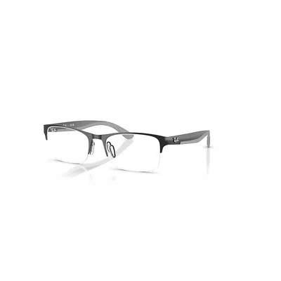 Ray Ban Eyeglasses Unisex Rb7551 Optics - Black Frame Clear Lenses Polarized 54-19 In Black