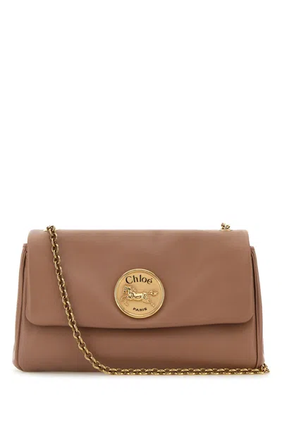Chloé Chloe Women Antiqued Pink Leather Medium Heritage Shoulder Bag In Pink