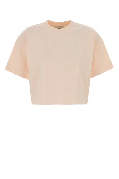 Autry T-shirt With Matching Logo In Pink