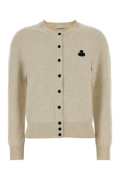 Isabel Marant Étoile Isabel Marant Etoile Melange Cream Cotton Blend Mona Cardigan In Neutral