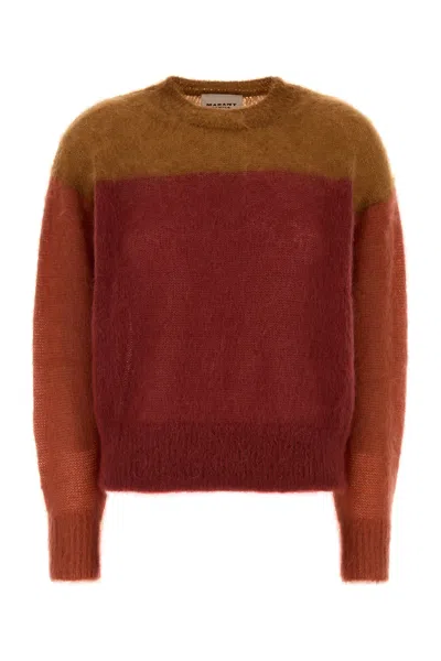 Isabel Marant Étoile Isabel Marant Etoile Multicolor Mohair Blend Madeline Sweater In Red