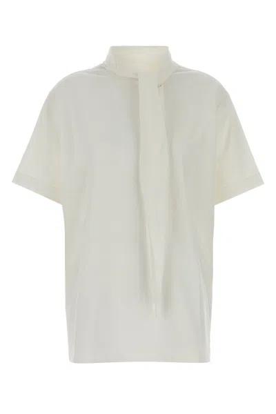 Carven Women T-shirt With Scarf In White