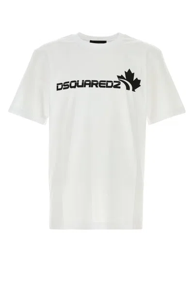 Dsquared2 Soft Cotton Crew Neck Short Sleeve T-shirt In Multi