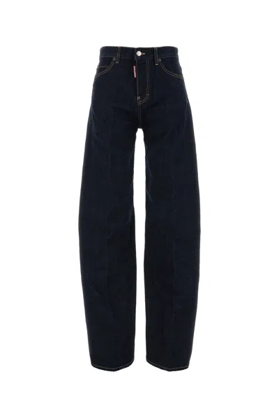 Dsquared2 Dsquared Stretch Denim D2 Twisted Jeans In Blue