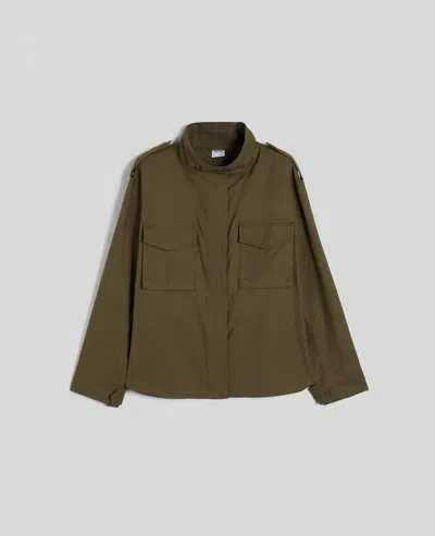 Aspesi Camicia Militare In Twill Di Cotone - Militare In Green