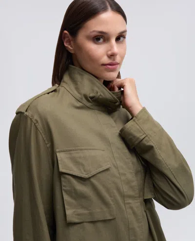 Aspesi Camicia Militare In Twill Di Cotone - Militare In Green