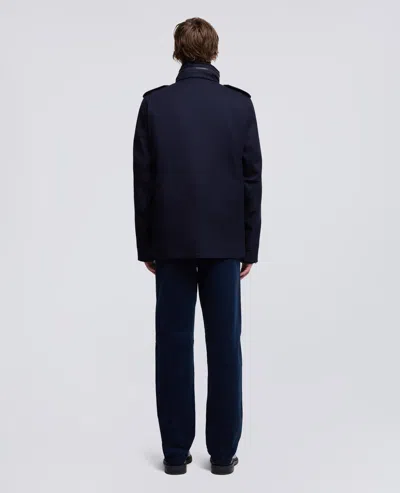 Aspesi Mini Field Jacket Cot In Lana - Navy In Blue
