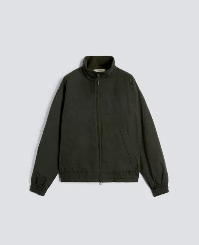 Aspesi Versatile High Collar Jacket Pockets In Green