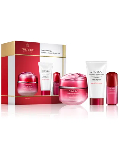 Shiseido 3-pc. Essential Energy Hydrate & Nourish Cream Set In Transparent