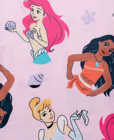 Ame Big Girls Disney Princess Notch Collar Pajama Set In Pink