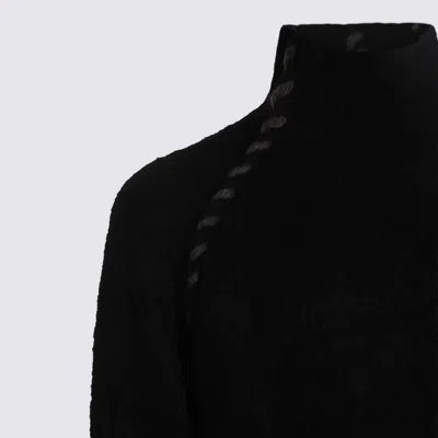 Thom Krom High-neck Twisted-detail Sweater In Black