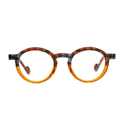 Matttew Backgammon 1894 Texture Arancione Glasses In Orange