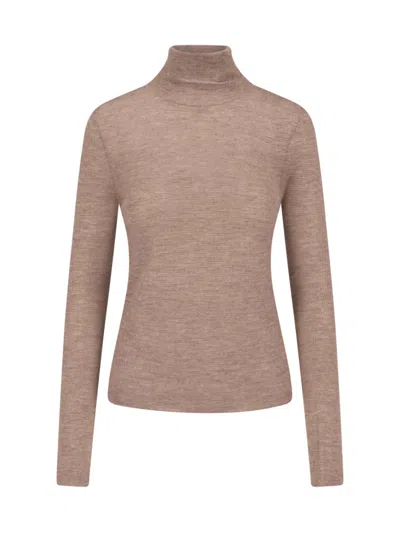Lisa Yang The Lory Sweater In Brown
