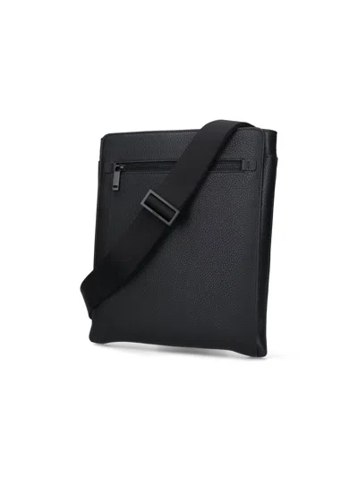 Ferragamo Logo Shoulder Bag In Black