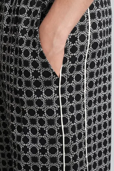 Amiri Geometric-pattern Drawstring Trousers In Black