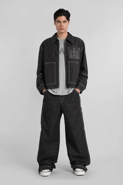 Amiri Black Ma Quad Work Trousers In Black