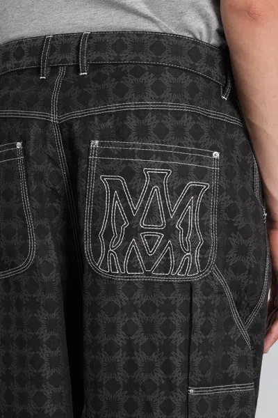 Amiri Black Ma Quad Work Trousers In Black