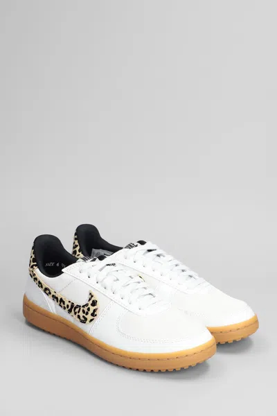 Nike Field General Se Sneakers In White Leather And Fabric In White
