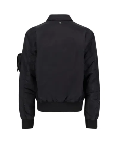 Coperni Nylon Bomber Jacket Featuring Flap Pockets In Black