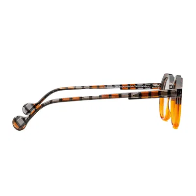 Matttew Backgammon 1894 Texture Arancione Glasses In Brown