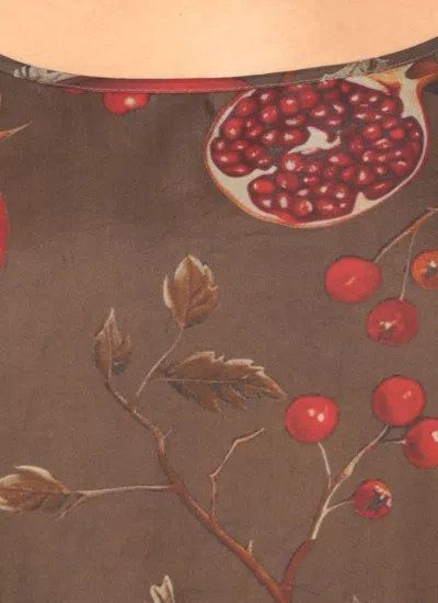 Uma Wang Midi Dress "anaya" In Brown