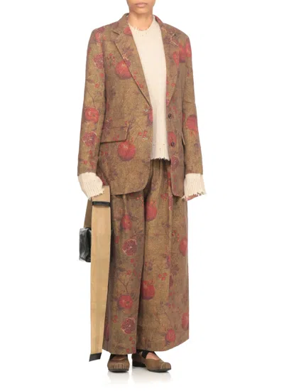 Uma Wang Beige Cashmere Sweater With Ribbed Detailing In Neutral