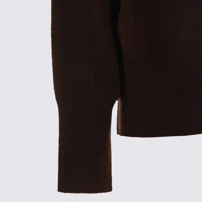 The Row Brown Wool Knitwear In Brown