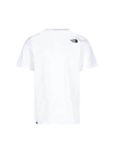 The North Face Men White Cotton Sports T-shirt In White