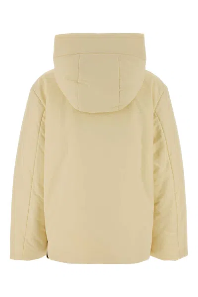 Jil Sander Women Cream Polyester Down Jacket In Multi