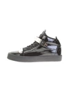 GIUSEPPE ZANOTTI Black Patent Leather Sneakers,RU6021C65637002