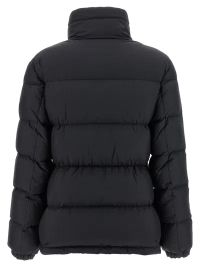 Moncler Puffer Jacket With High Collar And Cuffs In Black
