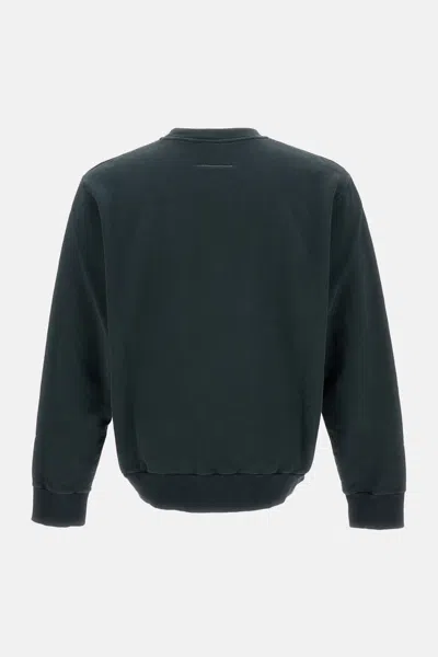 Mm6 Maison Margiela Mm6 By Maison Margiela Wool Taped Label Crewneck Sweater In Black