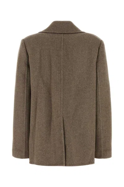 Tory Burch Wool Coat Coats And Trench Coats Beige In Brown