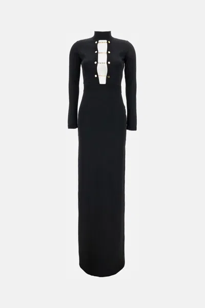 Elisabetta Franchi 'red Carpet' Dress In Black