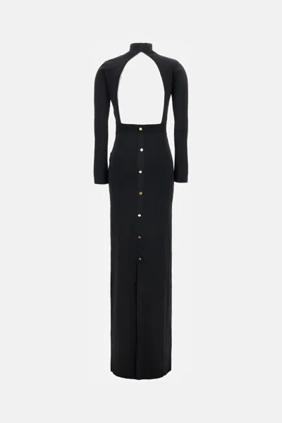 Elisabetta Franchi 'red Carpet' Dress In Black
