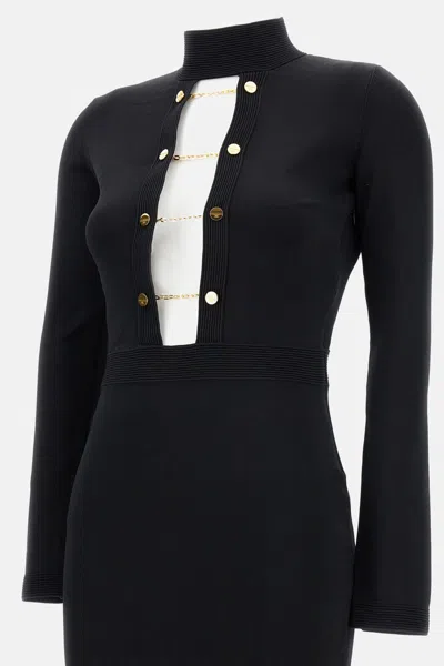 Elisabetta Franchi 'red Carpet' Dress In Black