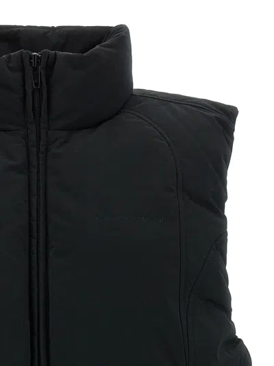 Alexander Wang Black Polyester Blend Sleeveless Down Jacket In Black