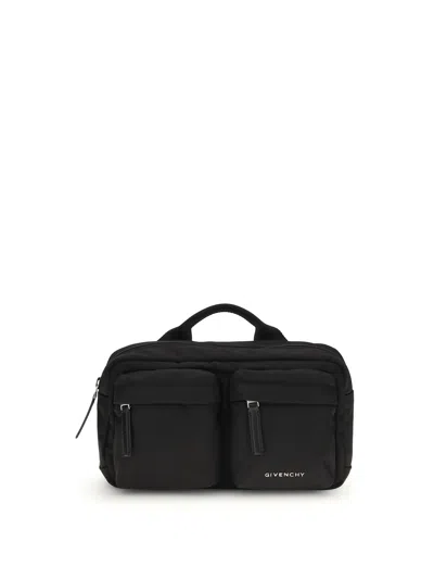 Givenchy Multi-pocket Top-handle Belt Bag In Black