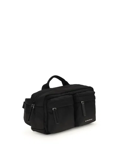 Givenchy Multi-pocket Top-handle Belt Bag In Black