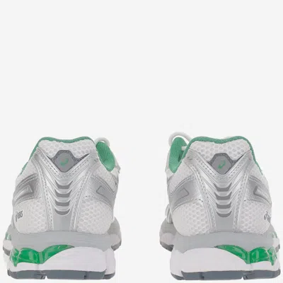 Asics Breathable Mesh And Synthetic Leather Sneakers In Gray