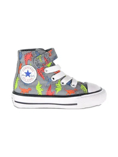 Converse Chuck Taylor As Dinoverse "cool Grey/black" Sneakers In Multi
