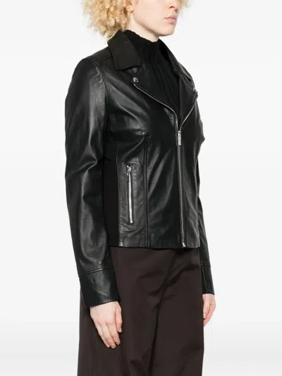 Studio Ar Kendall Leather Jacket In Black