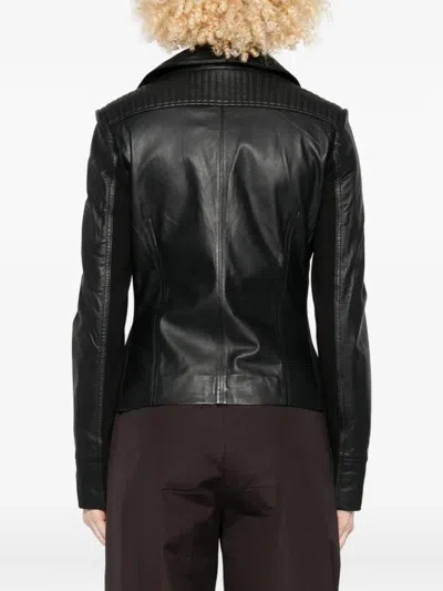 Studio Ar Kendall Leather Jacket In Black