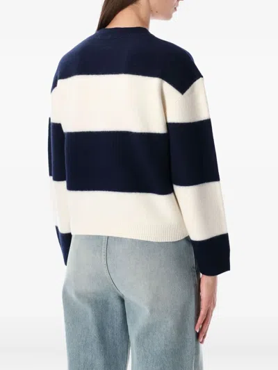 Apc A.p.c. A.p.c. Penny Striped Sweater In White