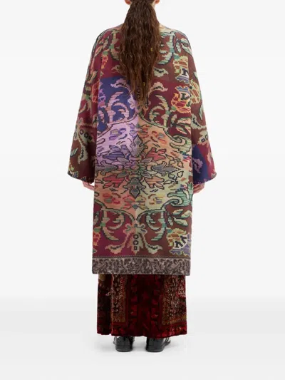 Pierre-louis Mascia All-over Pattern Coat In Multi